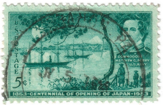 Briefmarke US Postage 5 Cent, anlässlich des hunderjährigen Jubiläums 1853/1953