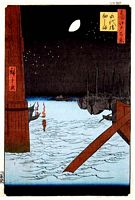 Ando Hiroshige, 100 berühmte Ansichten von Edo (Meisho Edo Hyakkei), Eitaibashi