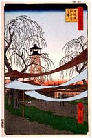 Ando Hiroshige, 100 berühmte Ansichten von Edo (Meisho Edo Hyakkei), Bakuro-cho