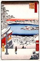 Ando Hiroshige, 100 berühmte Ansichten von Edo (Meisho Edo Hyakkei), Yushima Tenjin Schrein