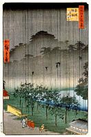 Ando Hiroshige, 100 berühmte Ansichten von Edo (Meisho Edo Hyakkei), Akasaka