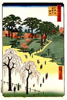 Ando Hiroshige, 100 berühmte Ansichten von Edo (Meisho Edo Hyakkei), Nippori