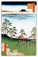 Ando Hiroshige, 100 berühmte Ansichten von Edo (Meisho Edo Hyakkei), Berg Asuka
