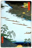 Ando Hiroshige, 100 berühmte Ansichten von Edo (Meisho Edo Hyakkei), Kawagushi