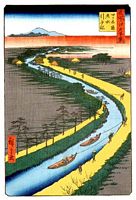 Ando Hiroshige, 100 berühmte Ansichten von Edo (Meisho Edo Hyakkei), Yotsugi Wasserkanal