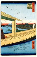 Ando Hiroshige, 100 berühmte Ansichten von Edo (Meisho Edo Hyakkei), Azuma Brücke