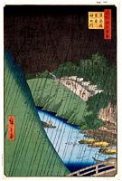 Ando Hiroshige, 100 berühmte Ansichten von Edo (Meisho Edo Hyakkei), Shohei Brücke Seida