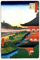 Ando Hiroshige, 100 berühmte Ansichten von Edo (Meisho Edo Hyakkei), Akabane