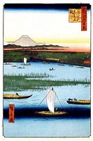 Ando Hiroshige, 100 berühmte Ansichten von Edo (Meisho Edo Hyakkei), Fluss