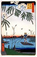 Ando Hiroshige, 100 berühmte Ansichten von Edo (Meisho Edo Hyakkei), Fluss Ayase