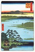 Ando Hiroshige, 100 berühmte Ansichten von Edo (Meisho Edo Hyakkei), Inokashira Teich