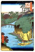 Ando Hiroshige, 100 berühmte Ansichten von Edo (Meisho Edo Hyakkei), Fluss Takino in Oji