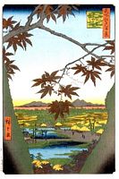 Ando Hiroshige, 100 berühmte Ansichten von Edo (Meisho Edo Hyakkei), Mama