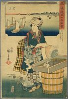 Ando Hiroshige, 53 Stationen des Tokaido, Fujikei Edition, Kuwana