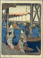 Ando Hiroshige, 53 Stationen des Tokaido, Jimbutsu Edition, Nihombashi