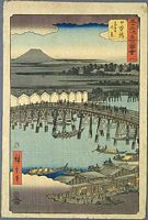 Ando Hiroshige, 53 Stationen des Tokaido, Tate-e Edition, Nihombashi