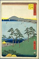 Ando Hiroshige, 53 Stationen des Tokaido, Tate-e Edition, Oiso