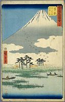 Ando Hiroshige, 53 Stationen des Tokaido, Tate-e Edition, Yoshiwara