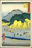 Ando Hiroshige, 53 Stationen des Tokaido, Tate-e Edition, Okitsu