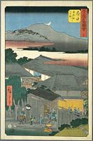 Ando Hiroshige, 53 Stationen des Tokaido, Tate-e Edition, Fuchu