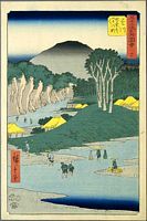 Ando Hiroshige, 53 Stationen des Tokaido, Tate-e Edition, Kakegawa