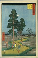 Ando Hiroshige, 53 Stationen des Tokaido, Tate-e Edition, Akasaka