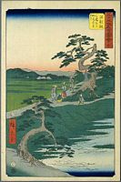 Ando Hiroshige, 53 Stationen des Tokaido, Tate-e Edition, Chiriu