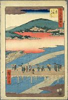 Ando Hiroshige, 53 Stationen des Tokaido, Tate-e Edition, Kyoto