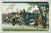 Ando Hiroshige, 69 Stationen der Kiso Strasse  (Kisokaido), Ita-Bashi