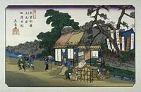 Ando Hiroshige, 69 Stationen der Kiso Strasse  (Kisokaido), Ageo