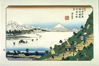 Ando Hiroshige, 69 Stationen der Kiso Strasse  (Kisokaido), Shiojiri-Toge