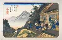 Ando Hiroshige, 69 Stationen der Kiso Strasse  (Kisokaido), Narai-Shuku
