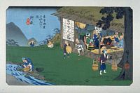 Ando Hiroshige, 69 Stationen der Kiso Strasse  (Kisokaido), Ontake
