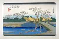 Ando Hiroshige, 69 Stationen der Kiso Strasse  (Kisokaido), Akasaka