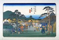 Ando Hiroshige, 69 Stationen der Kiso Strasse  (Kisokaido), Banba