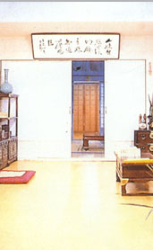 Koreanische Einrichtung im traditionellen Stil