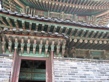 Dachkonstruktion Janganmun, Festung  in Suwon Südkorea