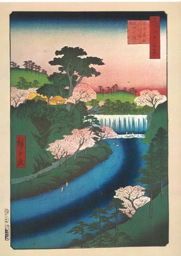Utagawa Hiroshige, Image No 19. Le barrage d’Otonashigawa