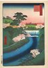 Utagawa Hiroshige, Bild Nr. 19. Der Damm vom Otonashigawa