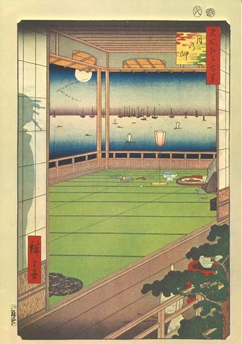 Utagawa Hiroshige, Bild Nr. 82. Mondbetrachtung